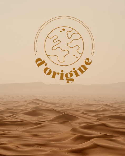 d'origine logo mock-up