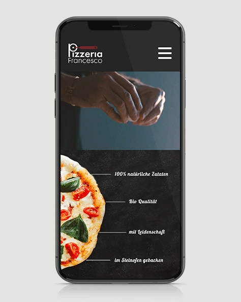 Pizzeria Francesco Website responsive